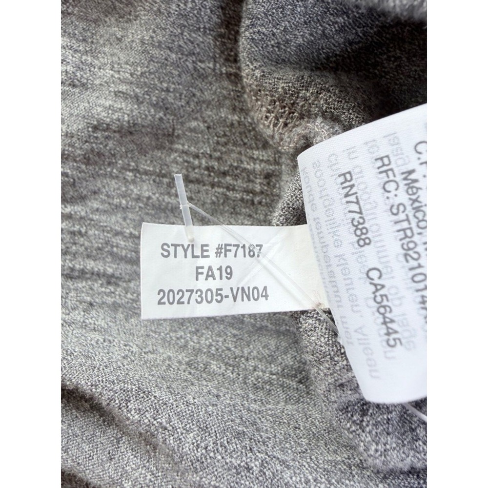 Madewell Turtleneck Top Women 3X Gray Long Sleeve Cotton Knit F7187 - Picture 6 of 8